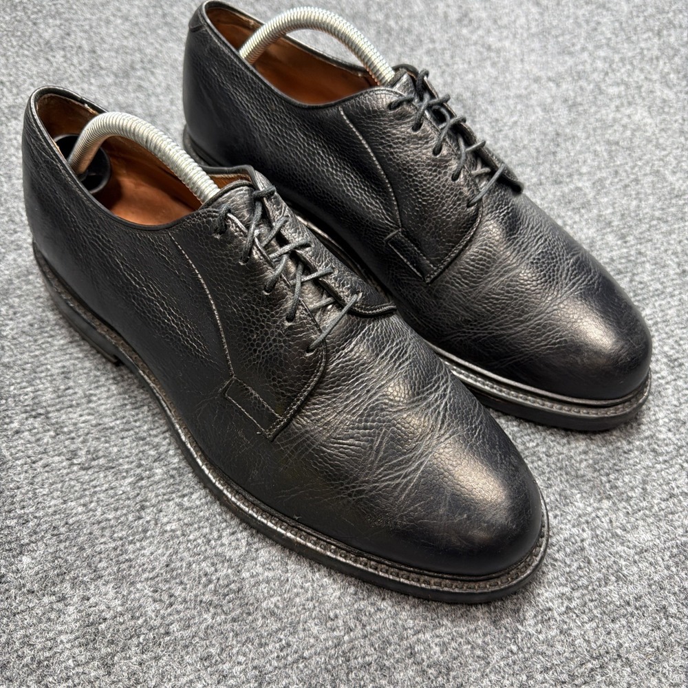 Allen Edmonds LEEDS Pebbled Leather Dress Shoes‎ Mens 8.5 3E EEE Wedding Formal